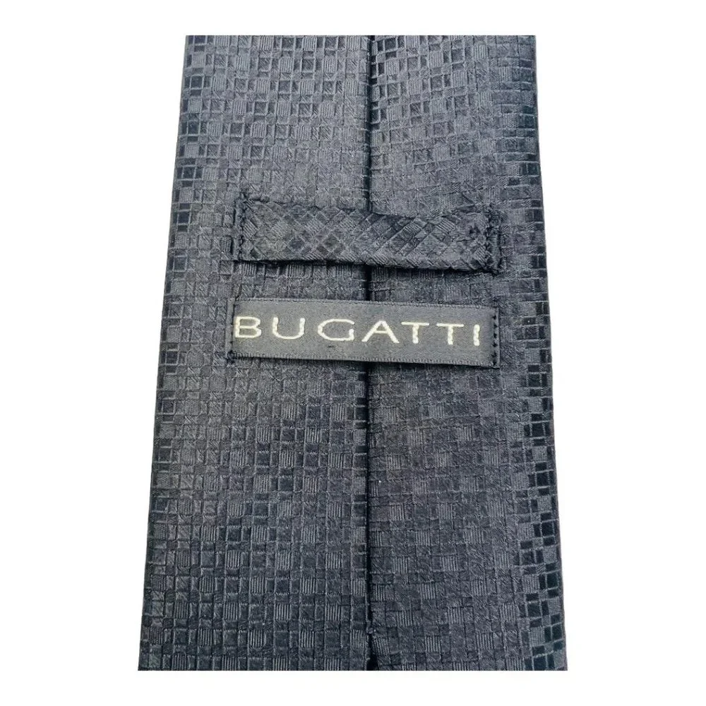Bugatti 100% Silk Men's Black Tie